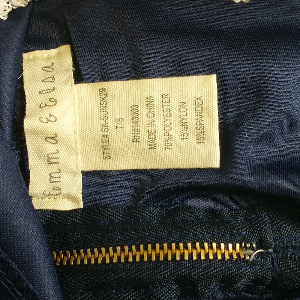 Kids size 7-8 tutu skirt navy blue and white - Picture 5 of 6